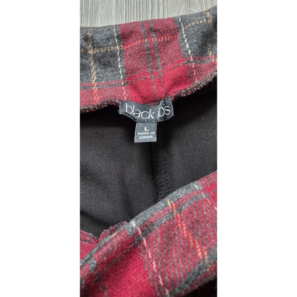 Red Plaid Mini Skort High Waist Pleated Built In Shorts Womens L - Picture 4 of 10